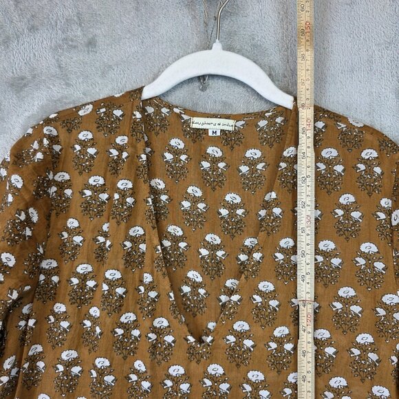 Daughters of India Brown Floral Maxi Dress - Picture 7 of 7